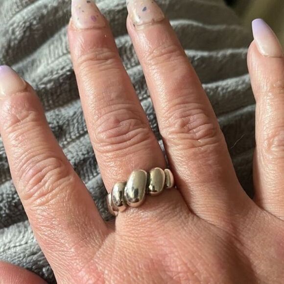 The Sublime Swirl ring in 925 silver adjustable - Picture 7 of 8